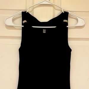 Black dress with rhinestones